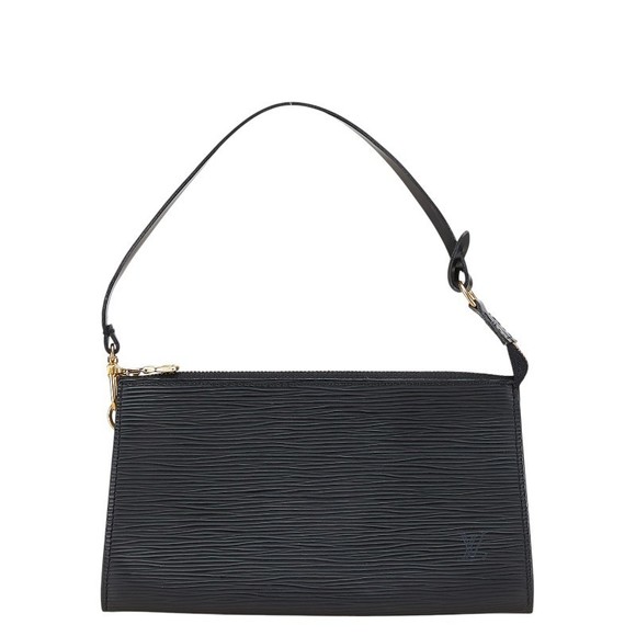 Louis Vuitton Accessoires Pochette Handbag Pouch Epi Noir Black - Picture 1 of 8